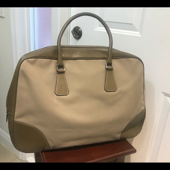 Prada Handbags - SOLD👜HOST PICK🎒NWOT PRADA KHAKI CANVAS TOTE